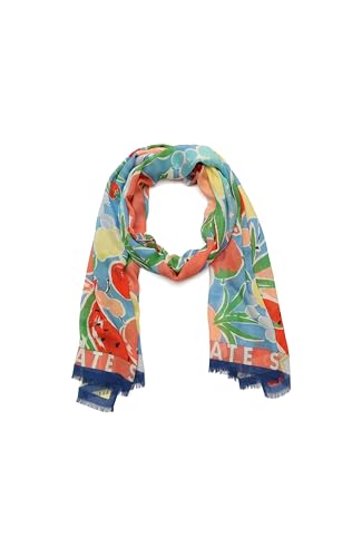 kate spade new york Women's Summer Fruit Viscose Oblong Scarf, Stylish & Lightweight Fashion Accessory