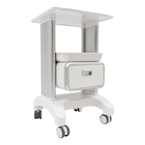 Portable Professional Medical Trolley, Mobile Ultrasound Trolley, Mobile Cart with Drawers and Wheels for Beauty Instruments, for Hospitals Clinics Laboratories Beauty Salons