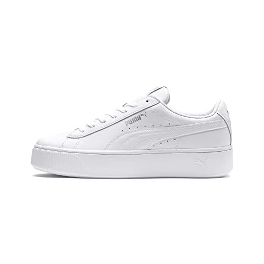 PUMA Damen Vikky Stacked L Zapatillas, White White, 39 EU
