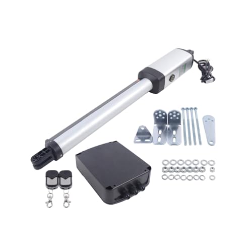 HarBin-Star Azionamento automatico per cancello a battente, azionamento per cancello girevole, peso 300 kg per ala con 2 telecomandi, braccio Swing Gate Opener 50 W