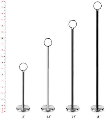 New Star テーブル番号ホルダー12個入り テーブル番号立て カードホルダー 8インチ