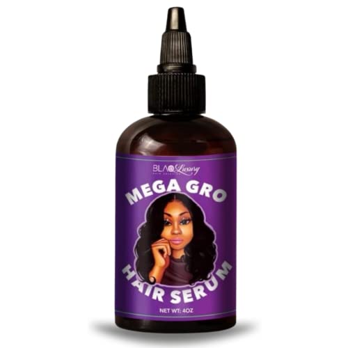 Blaq Luxury Hair Solution biotin Growth Serum Advanced Topical Formula To Boost Natural and Healthy Growth, Reduce Loss Promotes longer thicker for Men Women All types, 4 Fl Oz (Pack of 1)