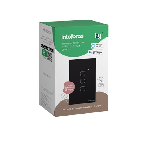 O Crescimento da Automação Residencial: Casas Inteligentes em 2025 7 Interruptor Touch Inteligente 3 Teclas Wi-fi MIS 1003 Preto Intelbras