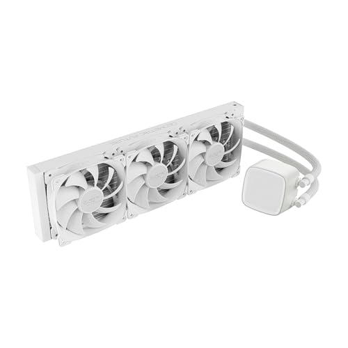 Image of Geometric Future Eskimo Pro - 360mm AIO CPU Liquid Water Cooler- RGB PWM Squama 2501W Fan x 3- Fit Intel LGA 1700, AMDAM5 -White- (GEO-EP-36W)