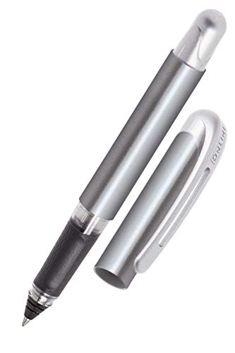 Online College Metallic Stone   Bolígrafo de punta redonda para diestros y zurdos, mango ergonómico, tinta de alta calidad, cartuchos estándar, incluye cartucho azul