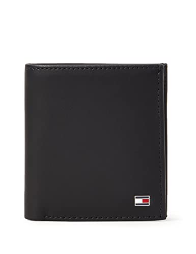 Tommy Hilfiger Herren TH Horizon Trifold AM0AM10471 Geldbörsen, Schwarz...