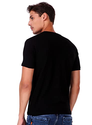 Image of Shiva Trishul T-shirt| Mahakal Shiva Printed T shirt Collection | Bholenath Tshirts | Regular Fit Black & White Tshirt For Men | Soft Cotton Black Printed T-shirt | Half Sleeve Bio-Washed