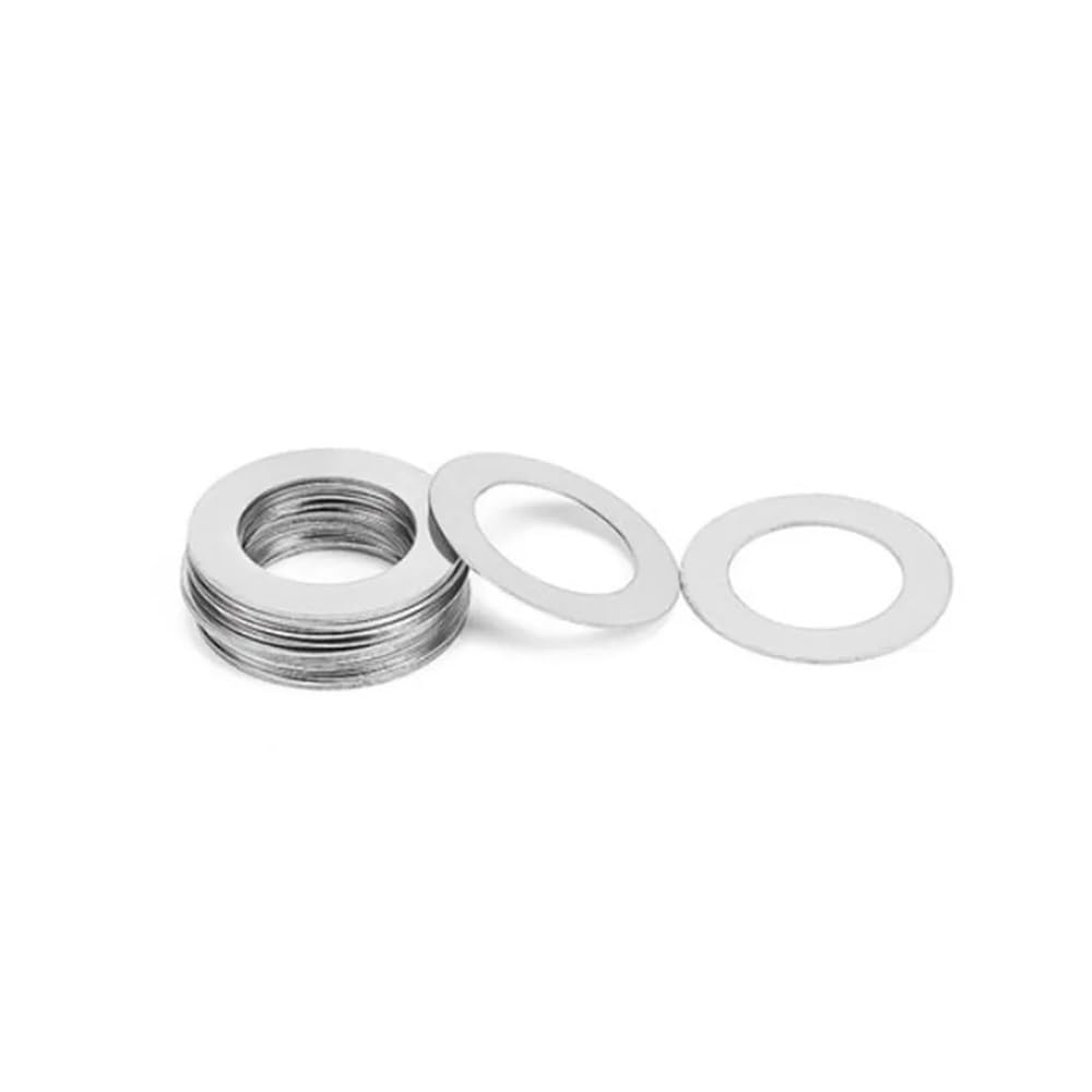 CHAOUYYZ 10/20Pcs Ss 304 Super Ultra Thin Flat Washer Shim Plain Gasket/Thick 0.1Mm/M20*28Mm 20Pcs