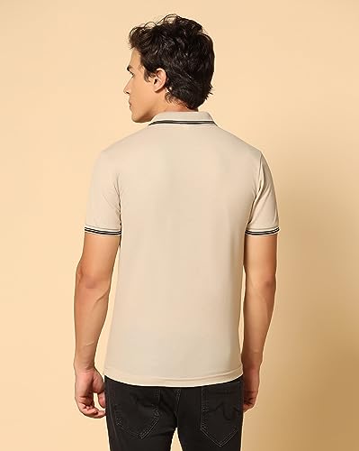 Image of INKKR Men's Solid Polo Collared Neck Stylish T-Shirt Combo