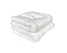 Real Clean Fantasy Facial Plush Microfiber Face and Hand Wash Cloth Towel for Exfoliating, Washing & Cleansing Pores Easily Removes Makeup, Oil & Dead Skin Cells 12x12, White (2 count total/BT6011x2)