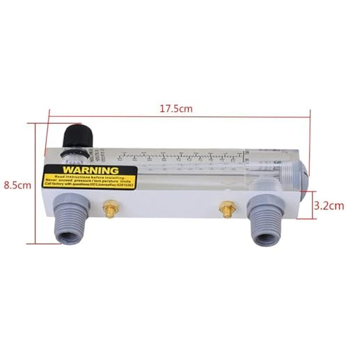 Débitmètre acrylique 0.5-5 GPM LZM-15T pour réguler le débit d'eau