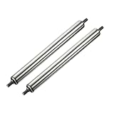 YOKIVE 2 Stück Förderrolle aus Edelstahl | Glatte Bewegung, Ideal für den Einsatz in Fabriken und Lagerhäusern (Silber, 1 Zoll Durchmesser, 10 Zoll Länge)