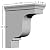 Ekena Millwork BKT04X10X10ED 4 1/8-Inch W x 10 1/2-Inch D x 10 1/2-Inch H Edinburgh Bracket , White