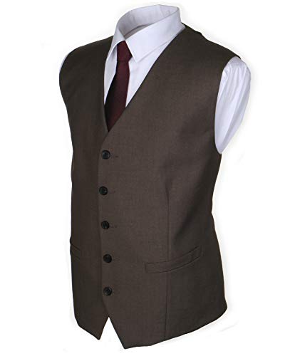 Ruth&Boaz Men's 2Pockets 5Button Business Suit Vest2