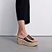FitFlop Platfforms Espadrille Leather Wedge Slides, Color: Metallic Chocolate Brown, Size: 8 (E3Y-C89-060)