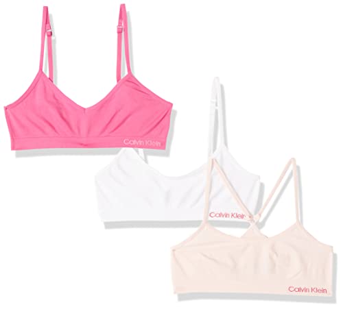 Calvin Klein Girls' Seamless Bralette Three Pack