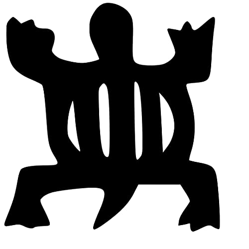 African Symbol Adaptability Vinyl Decal Sticker Car Window Wall Laptop Spirit Energy Freedom of Emancipation, Harmony, Intelligence, Peace, Power of Love, Unity of Diversity Supremacy of God (Height: 7