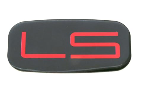 Image of 2pcs New LS Cab Emblems 3D Badge Logo Roof Pillar Replacement for 99-07 Pickup Truck SUV 15036135 (Red)