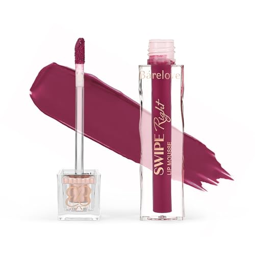Image of BARELOVE Swipe Right Non-Transfer Matte Liquid Lipstick | Up to 12-Hour Long-Lasting | 6 ml | Quick-Dry, Lightweight, One-Swipe High Pigmentation | Transfer Proof Lip Colour for Women - Dusky Mauve