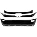 Kojem Front Black Grille Trim Cover Compatible with 2011-2014 Ford Edge Replacement for Part# BT4Z-8200-EPTM, BT4Z8200EPTM Upper & Central & Lower Bumper Grill Molding 3Pcs Painted