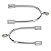KUIDAMOS 1Pair Horse Spurs, Zinc Alloy Boot Spurs for Men 3.3x2.28x0.51in Western Style Spur with Small Gears Retro Horse Spurs for Equestrian Training, Equestrian Competition
