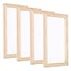 PATIKIL B5 Größen Holz Papierherstellung Sieb, 4 Stücke 10,2 x 6,3 Zoll Einzelne Papierherstellung Form und Deckle Papierherstellung Zubehör Rahmen, Holzfarbe