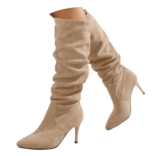 Onsoyours Bottes à Talons Hauts pour Femme Elégantes Confortable Sexy Botte Mode Casual...