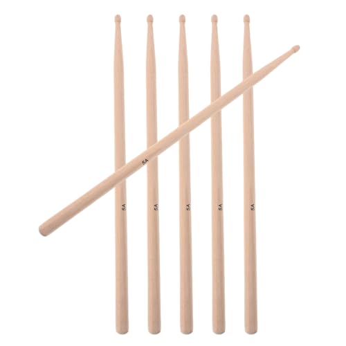 Baquetas Toddmomy de madera de arce, 3 pares, para práctica de batería, adecuadas para baterías electrónicas, kits de batería y jazz, desde principiantes hasta profesionales