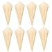 TOYANDONA 50 Pezzi di Legno Degustazione Coni Cono di Legno Monouso Supporto di Legno Cono Antipasto Finger Food Spuntino per Feste Catering Eventi Visualizza Alimentari