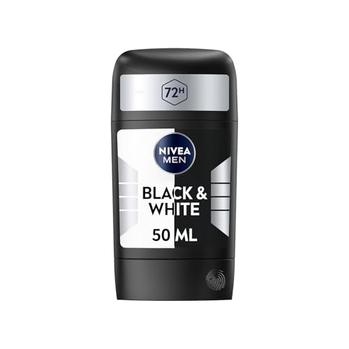 NIVEA MEN - Stick Masculin Black & White Original - Déodorant Homme 72H Anti-Transpirant Aisselles - Protection 5-en-1 Anti-Traces & Anti-Irritations - Derma Active -...