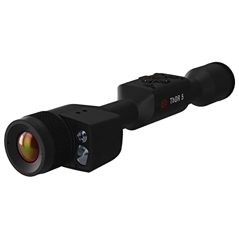ATN Thor 5 LRF Smart HD Thermal Scope w/Ultra Sensative Gen 5 Sensor, Video Rec, Built in LRF, Ballistic Calculator, RAV Cover