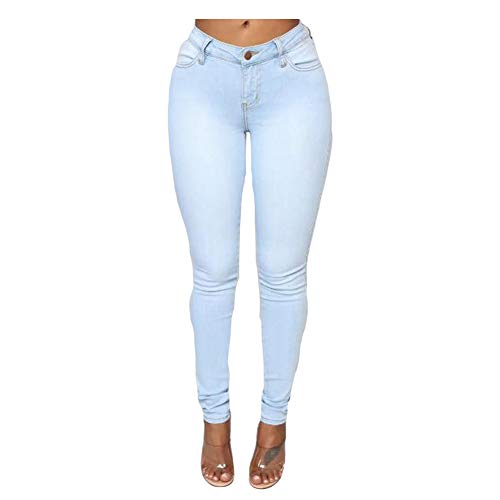 YOUCAI Pantalones Vaqueros Mujer Slim Fit, Flaco Pantalones Largos Lápiz...