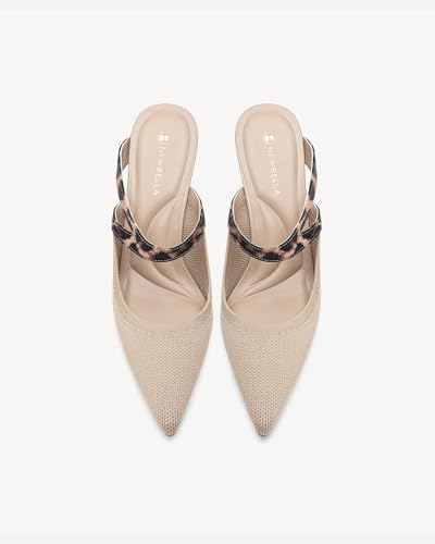 Image of NEWBELLA Women's Pointed Toe Heeled Mules