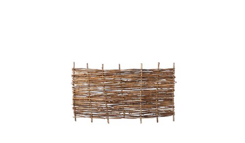 Haselnuss-Zaun/Sichtschutz aus Haselnuss-Holz im Maß 180 x 90 cm (Breite x Höhe) als robuste Flechtzäune/Zaunelemente aus Natur-Material im Garten