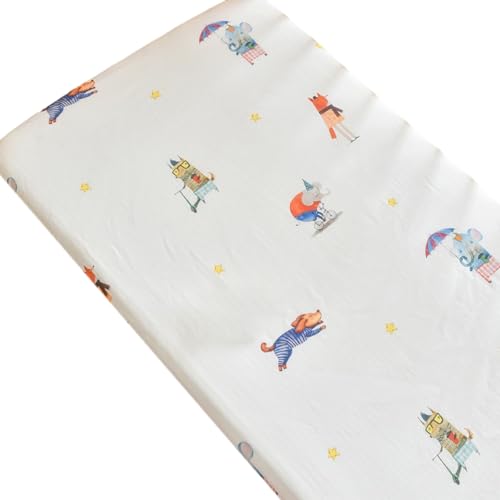 Tmboryuu Baby Bassinet Fitted Sheet Soft & Comfortable Protective Sleeve Case for Boys Girls Fit Multi Shape Mattresses