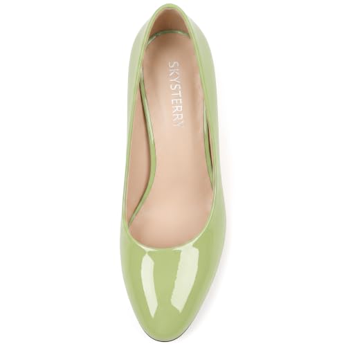 Image of SKYSTERRY Women's Low Heel Dress Pumps Shoes 2 Inch