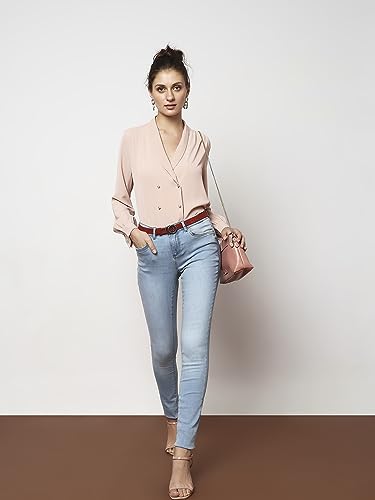 Image of VERO Moda Women High Rise Skinny Fit Light Fade Stretchable Jeans