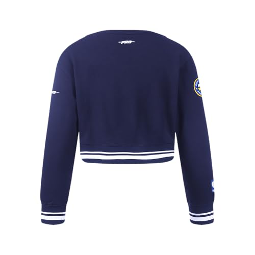 Image of Pro Standard Big Girls NBA Retro Classics Fleece Crewneck Sweatshirt