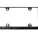 LAND CRUISER License Plate Frame – Stealth Black Powder Coat UV Resistant STAINLESS METAL Plate Holder - One Piece - Compatible with 1951-2025 LandCruiser (3D RAISED LETTER with MOUNTING HARDWARE)