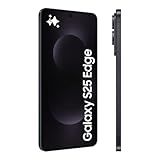 Samsung Galaxy S25 Edge AI Smartphone, Galaxy AI, Android Smartphone, 12GB Memory, 512GB Storage, 200 MP Camera, Long Battery Life, Titanium JetBlack, 3 Year Samsung Extended Warranty (UK Version)