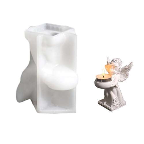 Bonito juego de moldes de silicona resistente con forma de angelical, accesorio portátil para niños mayores de 3 años y adultos, regalos de vacaciones
