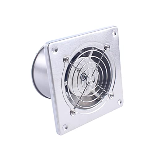 Ventilador soplador Ventilador Turbo centrífugo 25W 4 Pulgadas Ventilador de Escape Ventilador de Escape de Acero Inoxidable for Parrilla de Barbacoa Ventilador Turbo centrífugo(Square)