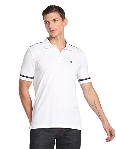 Image of Arrow Sports Men's Solid Regular Fit Polo Shirt