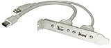 Lindy USB/FireWire Adapter 2X USB-A M/FM 2X 6-Pin Firewire M/FM Gris - Adaptador para Cable (2X USB-A M/FM, 2X 6-Pin Firewire M/FM, Male Connector/Female Connector, 0,3 m, Gris)