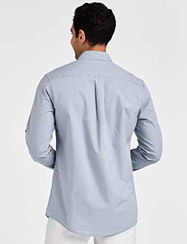 Image of Amazon Brand - Symbol Men's Cotton Shirt | Casual | Plain | Full Sleeve | Summer - Regular Fit (Available in Plus Sizes)