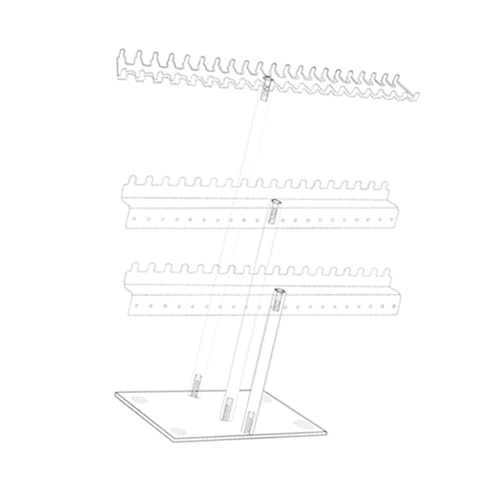エレガントなアクリルジュエリーディスプレイスタンド収納オーガナイザーネックレスやブレスレット用 3 段クリアアクセサリー棚プロのジュエリースタンド