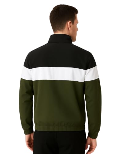 Image of Men's Lightweight Windcheater Zipper Jacket - Gym, Rider Winter Jacket for Men - Thin Wind Sheeter Zip-up Sports Jacket for Man