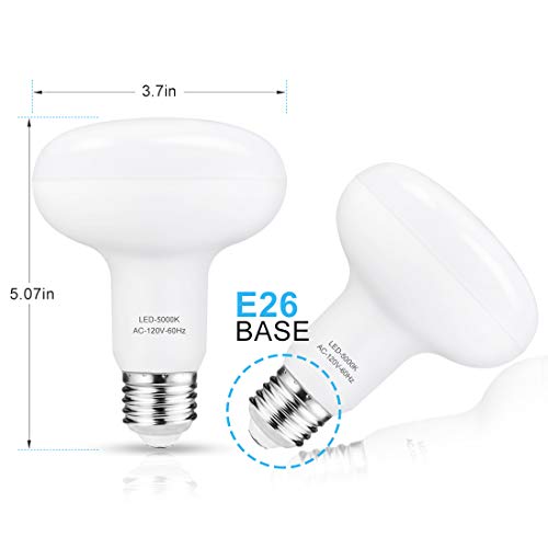 12W Br30 Led Bulb(100W Incandescent Equivalent),Br30 Flood Light Bulbs Non-Dimmable,1200Lm, 5000K Daylight White,E26 Medium Base,Energy Saving 6-Pack #TOP4