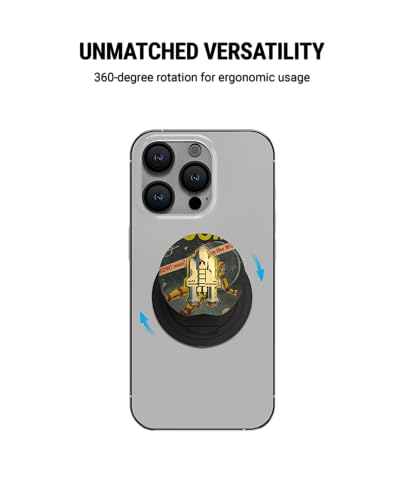 Image of DailyObjects Space Rider Moto Compatible with Magsafe Phone Grip