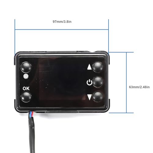 Anlseiod 12V/24V 3-5KW Platine Hauptplatine Controller für Standheizung Diesel,LCD Schalter Controller für Auto Diesel Luftheizung Parkheizung